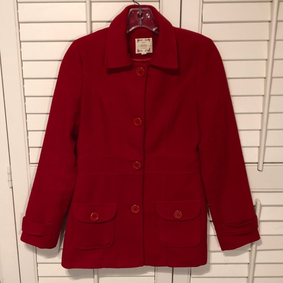 Jackets & Blazers - Cute red wool blend jacket❤️
